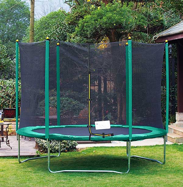 Velocity 12ft Trampoline & Enclosure Green - Image 2