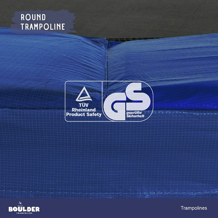 Big Air Boulder 14ft Round Trampoline with Enclosure