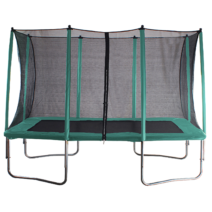 7x11ft Rectangular Trampoline with Safety Enclosure