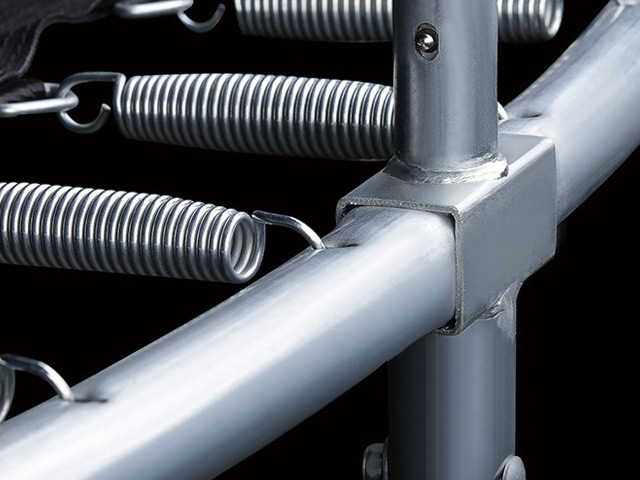 16ft Black Trampoline with Safety Enclosure