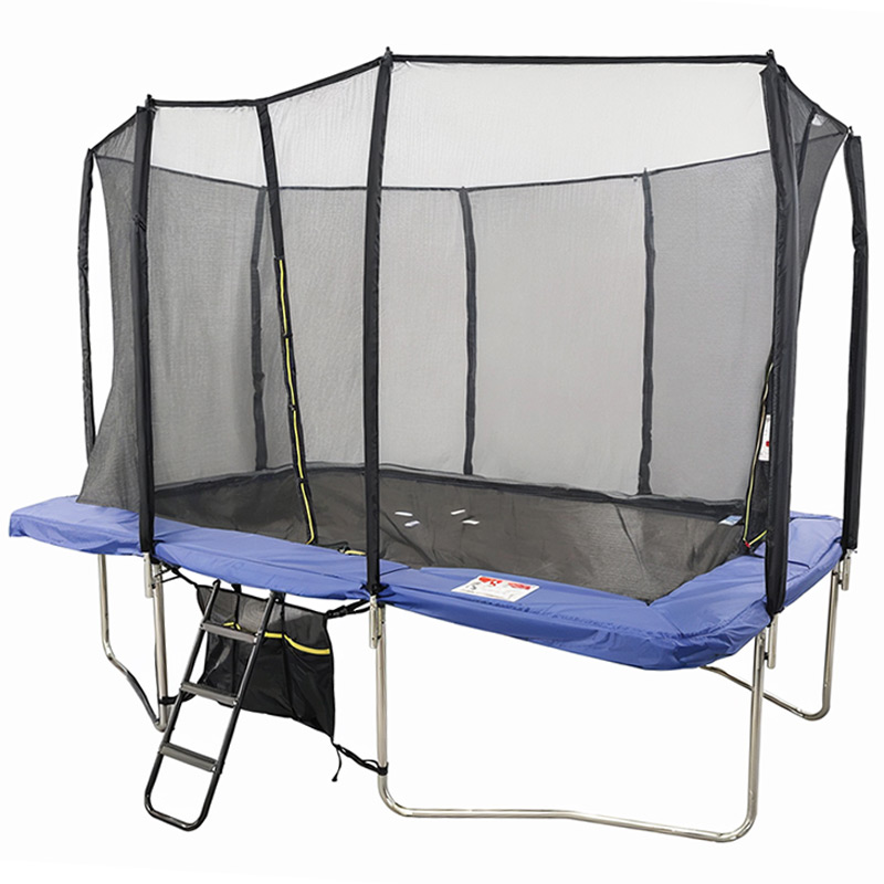 7x10ft Rectangular Trampoline with Safety Enclosure 