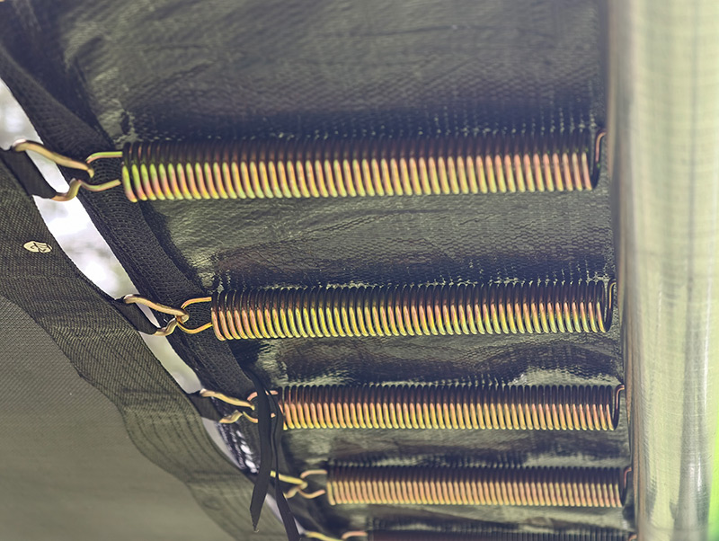 8x12ft Rectangular Trampoline with Safety Enclosure Blue FREE Ladder & Basketball Game