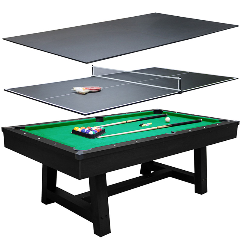 Deluxe 7ft Pool Table with Dinning Top and Table Tennis